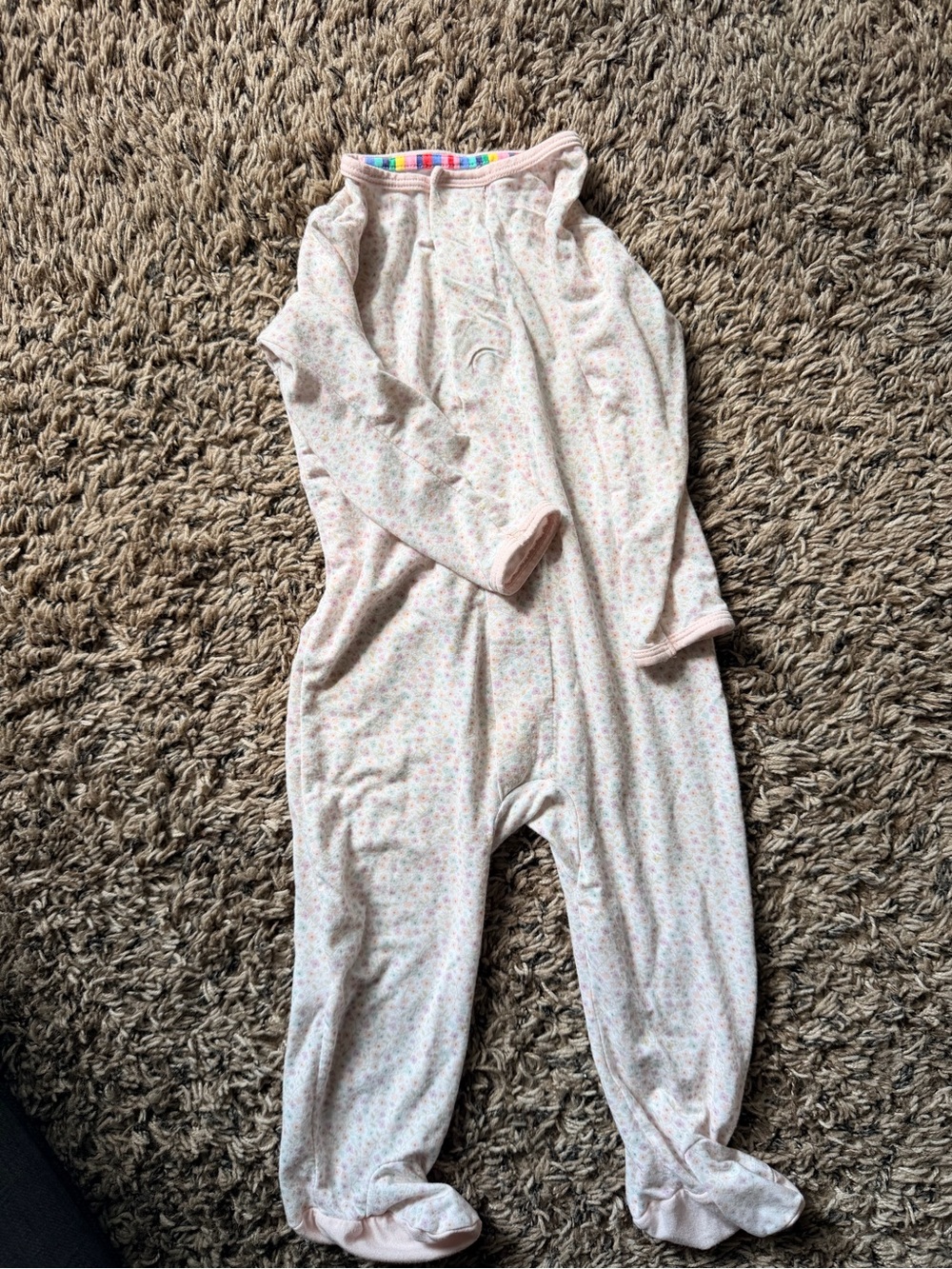 Magnetic Me Pink Floral Footed One-Piece